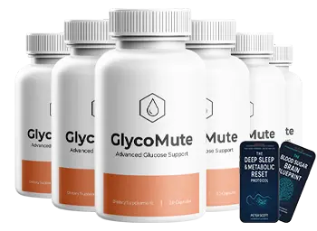 GlycoMute Natural Blood Sugar Support Supplement - 6 Bottle Package